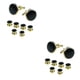 thumbnail image 1 of Guardurnaity 8 unids/set Retro forma redonda gota aceite gemelos Stud plateado manga geométrica puño botón camisa joyería regalos negro y oro 2piezas, 1 of 6