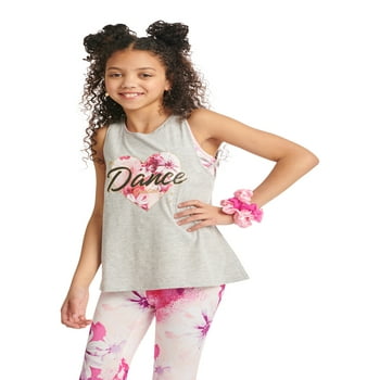 Buy Justice Girls Fashion Dance Tank with Built in Sports Bra, Sizes S-XL  Online at desertcartINDIA