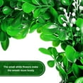 thumbnail image 4 of Dalrosia 2PCS Boxwood Wreath Artificial Christmas Wreath Outdoor Wreath Green Leaves Wreath with 16 Feet Ribbons for Xmas Decor Front Door Wall Window Wedding, 4 of 6