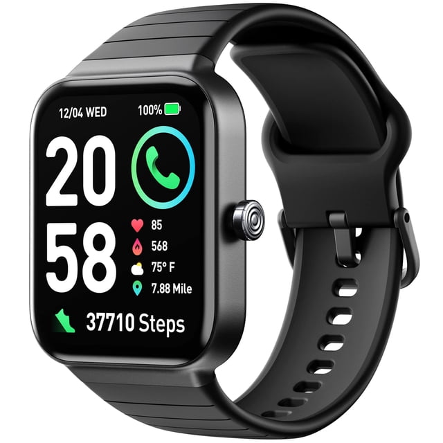 Reloj inteligente Fitpolo con pantalla táctil Bluetooth Alexa IP68 de 1,8 pulgadas