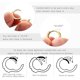 thumbnail image 5 of Pendientes colgantes para mujer, pendientes de aro pequeños con dije: estrella lunar, espiga, mal de ojo, plata de ley (2 piezas), 5 of 5