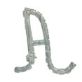 thumbnail image 2 of Initial Letter "A" Pin Brooch Clear Rhinestone Silver Tone 1 1/2" Ladies Adult Female Women, 2 of 2