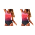 thumbnail image 4 of Advancent Trajes de baño de Color degradado para mujer, traje de baño de cuello de una pieza sin espalda, traje de baño de playa de Type3 NO3, 4 of 6