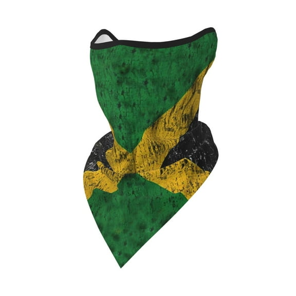 Jamaica Flag Proud Jamaicans Bandanas Headband Quick Dry Protection Windproof Multifunctional Print Balaclava