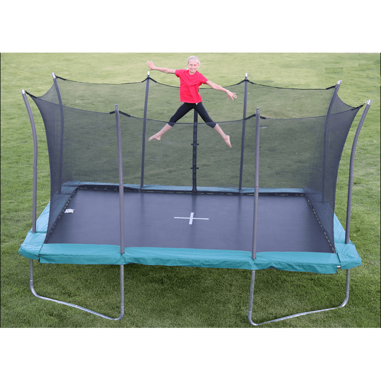 Propel Rectangle Backyard Trampoline with Safety Enclosure - Walmart.com