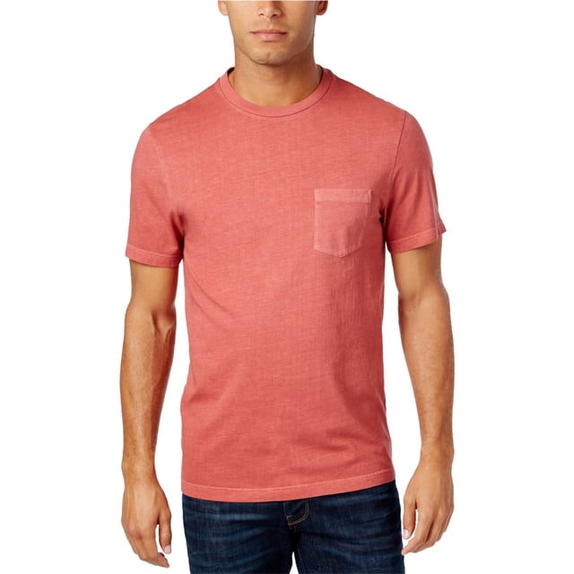 Club Room - Camiseta básica jaspeada para hombre grande y alto, rojo, extragrande
