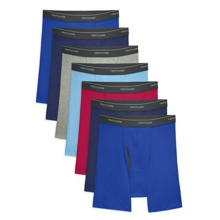 

Fruit of the Loom Men s Boxer Briefs Stripes & Solids7-Pack Signature Coolzone Fly Small