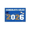 thumbnail image 1 of Pancarta Decorativa para Fiesta de Graduación Azul Dorado Clase de Celebración Tela Reutilizable Colgante para Pared Puerta Cerca Cabina de Fotos Evento Escolar, 1 of 6