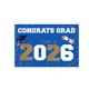 thumbnail image 1 of Class Of 2026 Graduation Congrats Grad Blue Gold For Party Decorations, 1 of 6