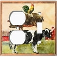 thumbnail image 4 of Metal Light Switch Plate Cover Countryside Cow Pig Chicken Animal Farm ANM007, 4 of 13