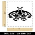 thumbnail image 2 of Emperor Moth Self-Inking Rubber Stamp Ink Stamper - Purple Ink - Small 1 Inch, 2 of 7