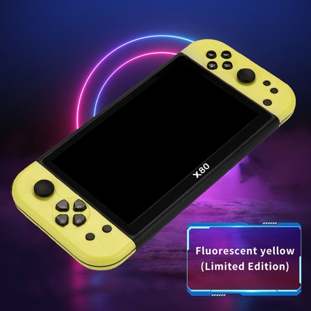 Mini Arcade Videojuegos Pantalla TFT de 7 pulgadas 20000+Juegos Carga USB para niños y niñas
