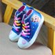 thumbnail image 1 of Zapatos casuales de alta calidad de Disney, zapatos de lona a la moda para otoño e invierno, zapatos de elsa con dibujos animados de frozen wild girl, 27-Insole17 CM Gao Jinjia LED, 1 of 2