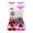 Red Pink, variant on opvise Double Heart Liquid Motion Bubble Drip Oil Hourglass Timer Clock Kids Toy Gift Red Pink