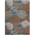 thumbnail image 2 of Nourison Pompeii Coastal, Nautical & Beach Blue Multicolor 6' x 9' Area Rug (6x9), 2 of 8