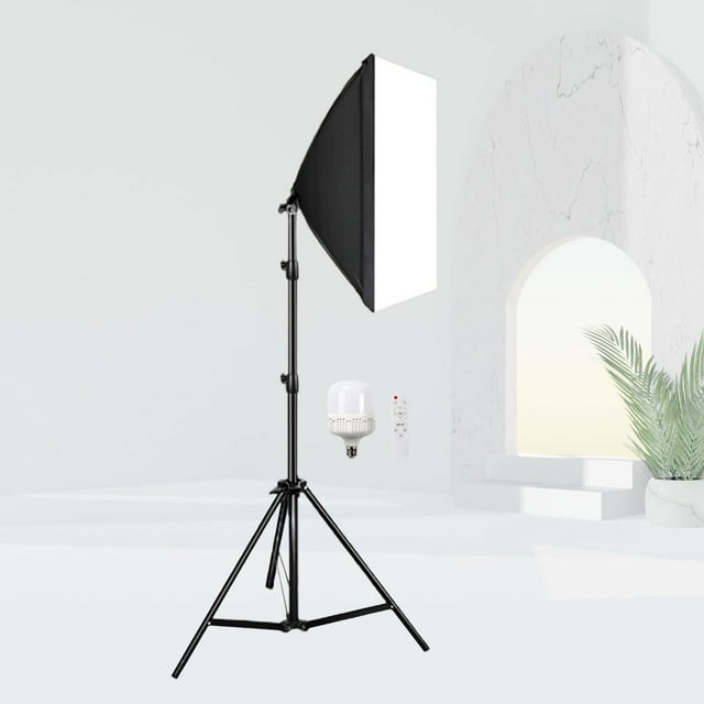 Kit de iluminación para fotografía Softbox, enchufe E27, luz de relleno, Kit de iluminación de vídeo LED, iluminación de estudio fotográfico para , 400W