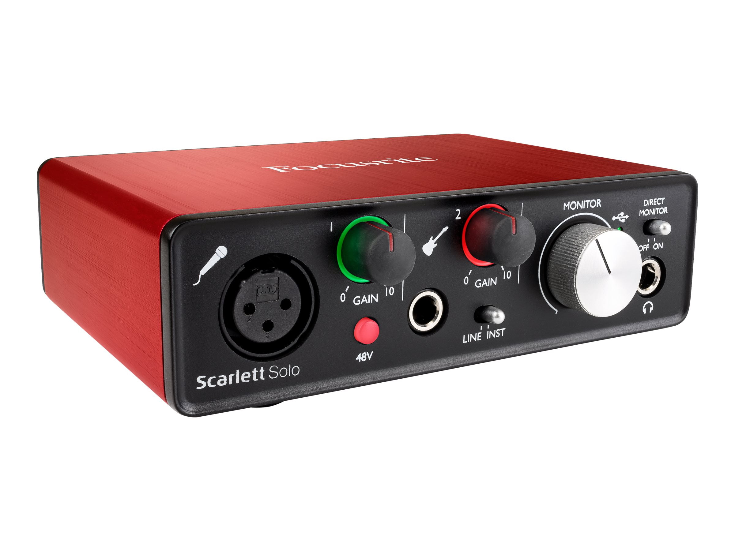 Focusrite Scarlett Solo (2nd Gen) - Audio interface - 24-bit - 192 Focusrite Scarlett Solo (2nd Gen) - Audio interface - 24-bit - 192
