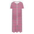 thumbnail image 4 of Wowcloth Women's Full-Length Zippered Robe - Cozy Knit Bathrobe with Ombre Design & Pockets, Homewear Loungewear for Relaxation, 4 of 7