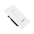 thumbnail image 6 of Coby CBDE03W 300W Dimmable LED/CFL and 600W Incandescent/Halogen Light Lamp Bulbs Slide Dimmer Switch, White, 6 of 6