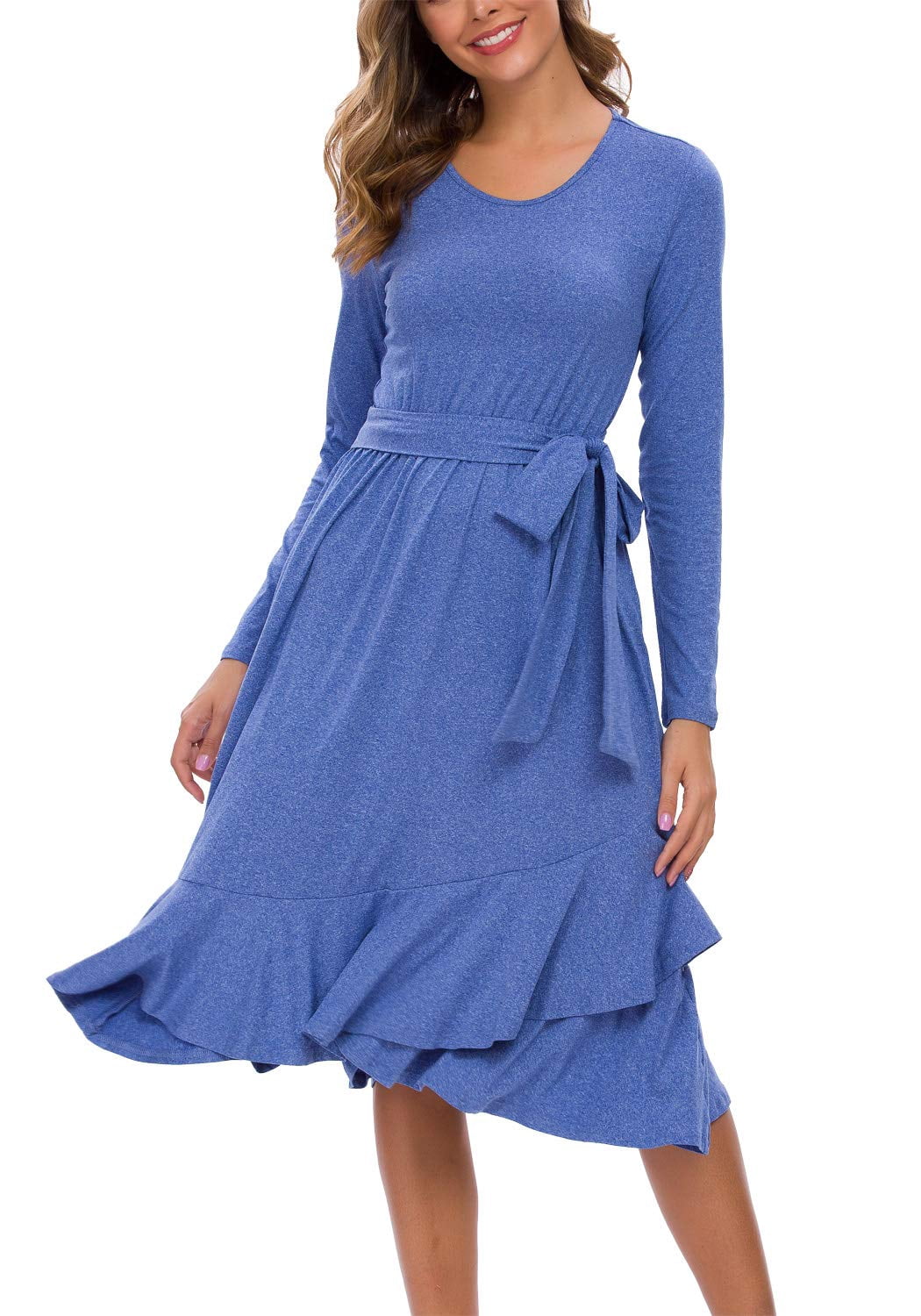 modest midi dresses with sleeves