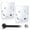 Polished Chrome, variant on YDmeet 2-Pack Heavy Duty Metal Shower Curtain Rod Holder and Window Curtain Fixator, No Drill Adhesive Wall Mount Bracket for Tension Rods,White (Rod Not Included)