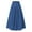 Blue, variant on Womens A Line Midi Skirt Vintage Button Down Swing Skirt High Waisted Slit Pleated Skirt with Pockets(Blue,S)