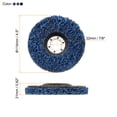 thumbnail image 2 of Uxcell 6Pcs Strip Discs Grinding Discs Set 4.5"x7/8" for Angle Grinder, Blue/Purple/Black, 2 of 6
