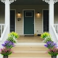 thumbnail image 5 of 12 Bundles Artificial Plants Flowers Outdoors Colorful Wildflowers Faux Flowers UV Resistant Fake Boxwood Silk Flowers Bushes Shrubs Spring Summer Front Porch Patio Yard Outside Decoration, 5 of 5