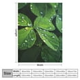 thumbnail image 4 of Creowell Green Leaf Blanket Flannel Plant Throw Blankets Soft Plush Giant Leaf Blanket Leaves Design for Bed Couch and Sofa Leaf Blanket Leaf Design Plant Lovers White, 4 of 6