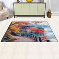 thumbnail image 3 of Ryvnso Autumn Lake Scene Area Floor Mat Non-Slip Carpet Soft Rugs Doormats 60" x 39", 3 of 7