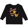 thumbnail image 3 of Inktastic My Gramma Loves me- cute giraffe Boys or Girls Long Sleeve Toddler T-Shirt, 3 of 5