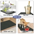 thumbnail image 3 of Estera de café estera de cocina estera de secado estera para máquina de café para mostradores accesorios de barra de café estera de café absorbente antideslizante negro 1 pieza 12*20in/30,5*51cm oso de fresa Electrónica, 3 of 5