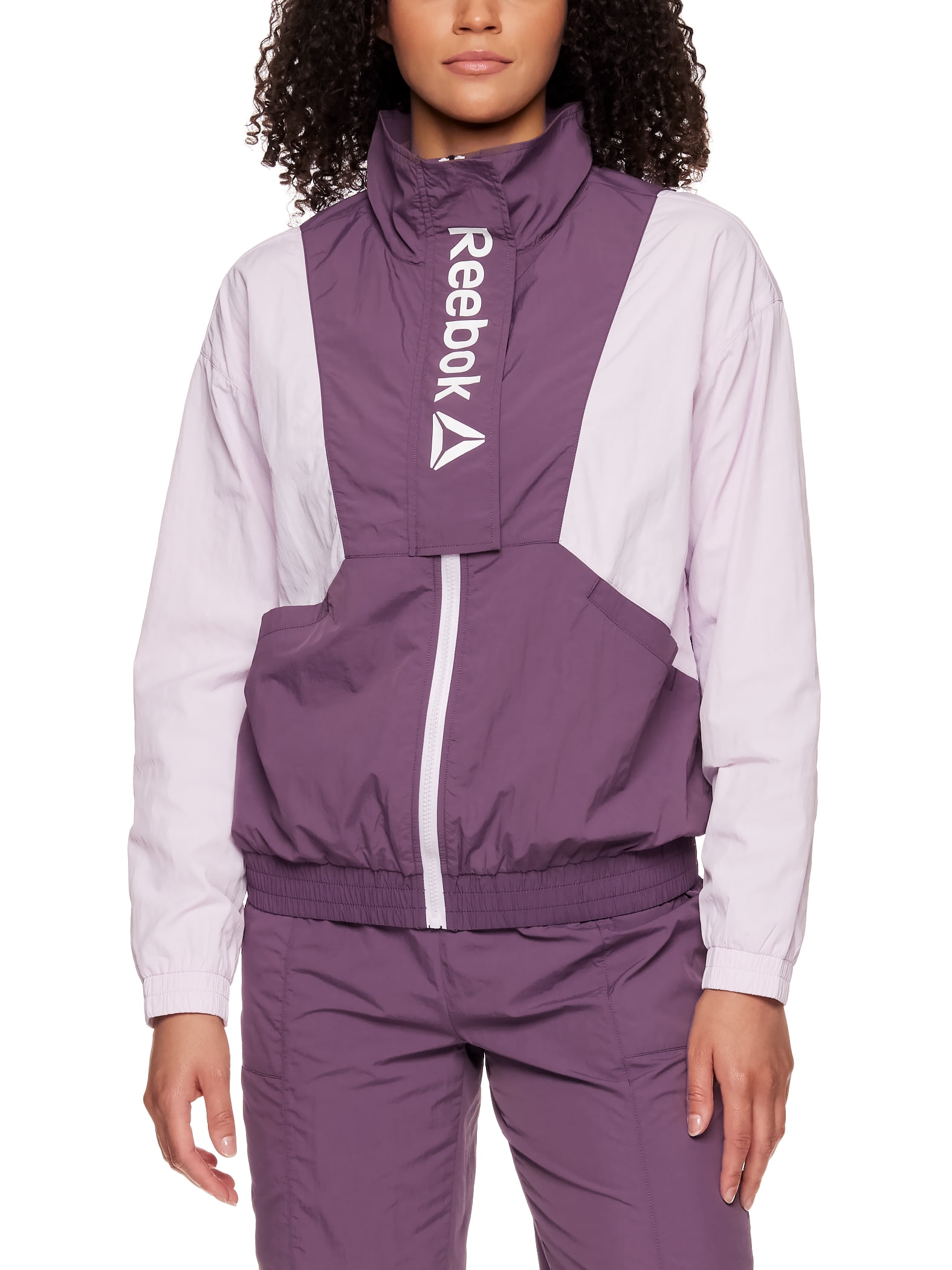 Reebok Women’s Focus Track Jacket with Front Flap and Front Pockets