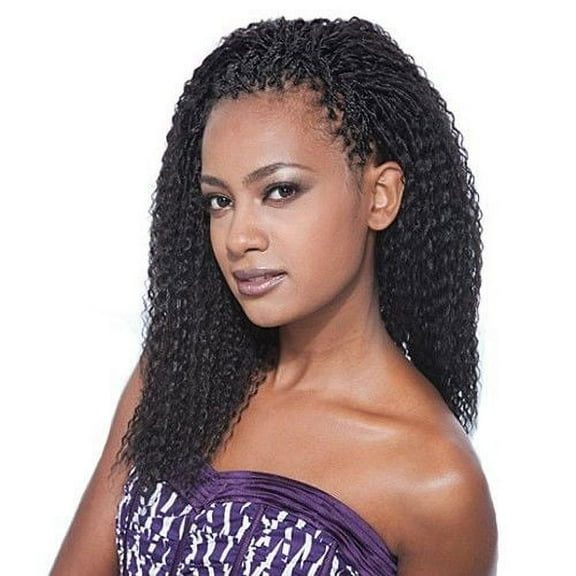 Freetress Synthetic Crochet Hair - BRAZILIAN BRAID 20" (4-Pack, 1B)