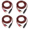 thumbnail image 1 of 4X Cable de Altavoz XLR A Banana, Cable de Audio XLR de 3 Pines Hembra A Doble Banana, Enchufe de 4 mm Chapado en A XLR3 Pro HiFi, 1 of 9