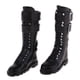 thumbnail image 2 of Botas de tacón plano hasta la rodilla para mujer, zapatos de piel sintética, escala 1/6, para figura de acción DID de 12 pulgadas C, 2 of 9