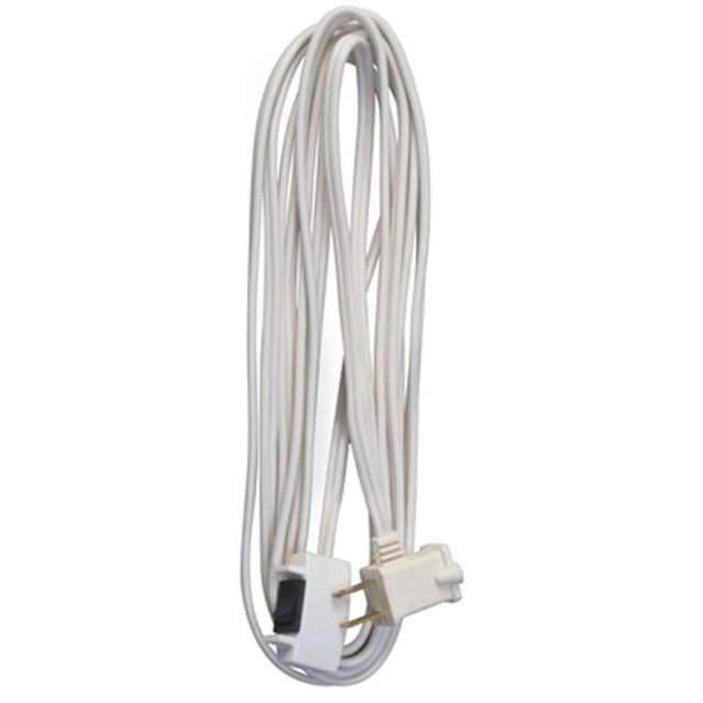 Master Electrician 09345ME Cordon de Télécommande Blanc 16-2 - 15 Pieds