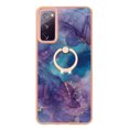 thumbnail image 2 of Mantto For Samsung Galaxy S20 FE Case,Ring Holder Stand Marble Pattern 3 in 1 Rugged Shockproof Hybrid Hard PC Soft Rubber Bumper Drop Protective Girls Women Boy Men Phone Cases,Purple, 2 of 6