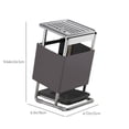 thumbnail image 4 of Bowayaoa Stainless Steel Rotating Knife Block, Multifunctional Kitchen Knife Holder with Drawer, Countertop Knife Storage Rack for Knives and Scissors, Space Saving Knife Organizer, Black, 4 of 8