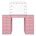 thumbnail image 4 of Impressions Vanity Slaystation Plus 2.0 Makeup Vanity Table with 5 Drawer Units Bundle (Light Pink), 4 of 5