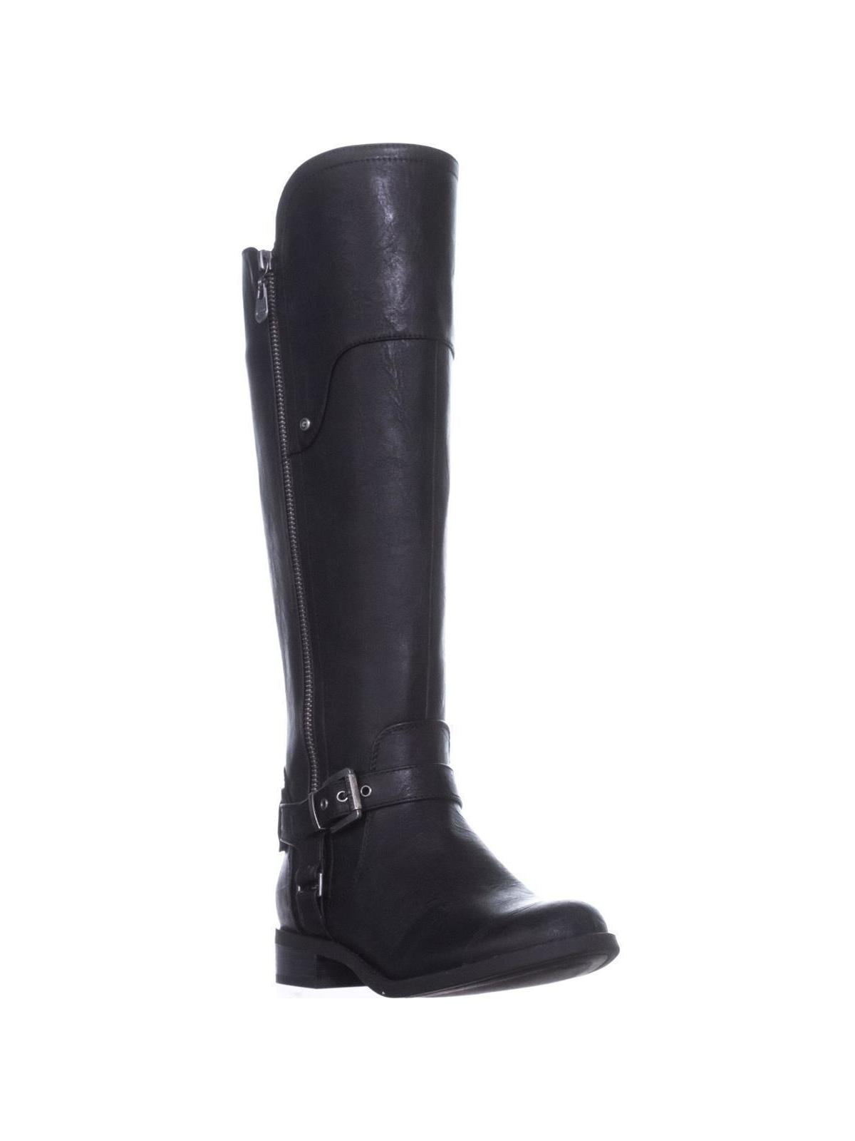 GUESS Womens G by Guess Harson Tall Riding Boots, Black Multi