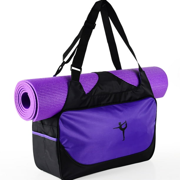 Yoga Fitness Bag Yoga Fitness Backpack Yoga Bag Fitness Exercises Waterproof  Yoga Backpack Nylon Purple Sport Bag For Women 