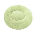 thumbnail image 2 of tasrioml Calming Dog Bed Anti-Anxiety Donut Round Pet Bed Fluffy Faux Fur Cozy Cuddler Plush Puppy Cushion Bed for Small Medium Dogs Cats, 2 of 8