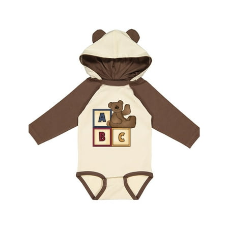 

Inktastic ABC BEAR Gift Baby Boy Long Sleeve Bodysuit