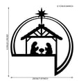 thumbnail image 3 of Metal Scene Door Topper Wrought Door Frame Door Corner Decoration, 3 of 6
