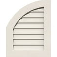 thumbnail image 1 of Ekena Millwork 12"W x 14"H Quarter Round Top Left (17"W x 19"H Frame Size): Non-Functional, PVC Gable Vent w/ 1" x 4" Flat Trim Frame, 1 of 14