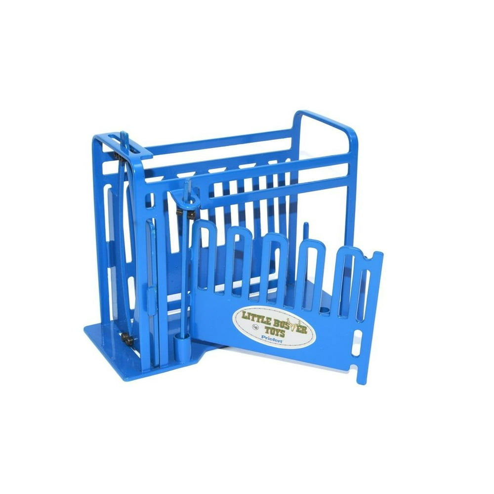 Little Buster Toy Heavy Duty Metal Cattle Squeeze Chute Blue 500237