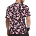 thumbnail image 2 of Wukai Daisies Flowers Print Men's Short-Sleeved Mesh T-Shirt,Quick-Dry Short Sleeve Workout T-Shirt-Medium, 2 of 8
