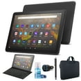 thumbnail image 1 of Tableta Fire HD 10 32GB 10.1' 2021 6ave Paquete negro con funda con cremallera teclado adaptador para automóvil lápiz capacitivo limpiador de pantalla, 1 of 7