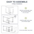 thumbnail image 2 of Stackable Storage Drawers, Large 1 Pack, Easily Assemble Acrylic Bathroom Closet Undersink Organizers and Storage, Plastic Storage Bins for Kitchen Cabinets, Pantry, Makeup Organization, 2 of 7